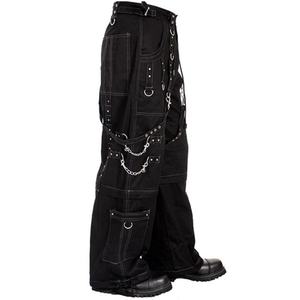 กางเกงผู้ชายดีไซน์ใหม่หลายกระเป๋า พร้อมกระดุมและสายรัด สำหรับแฟชั่นผู้ชาย กางเกงทรงแบ็กกี้สไตล์ทหาร - Product Image 2