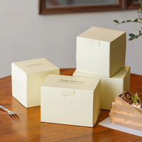 Boîtes à gâteaux mousse personnalisables avec logo estampé à chaud, emballage de luxe pour desserts, pour gâteaux en tranches, vente en gros, service OEM/ODM pour boulangeries