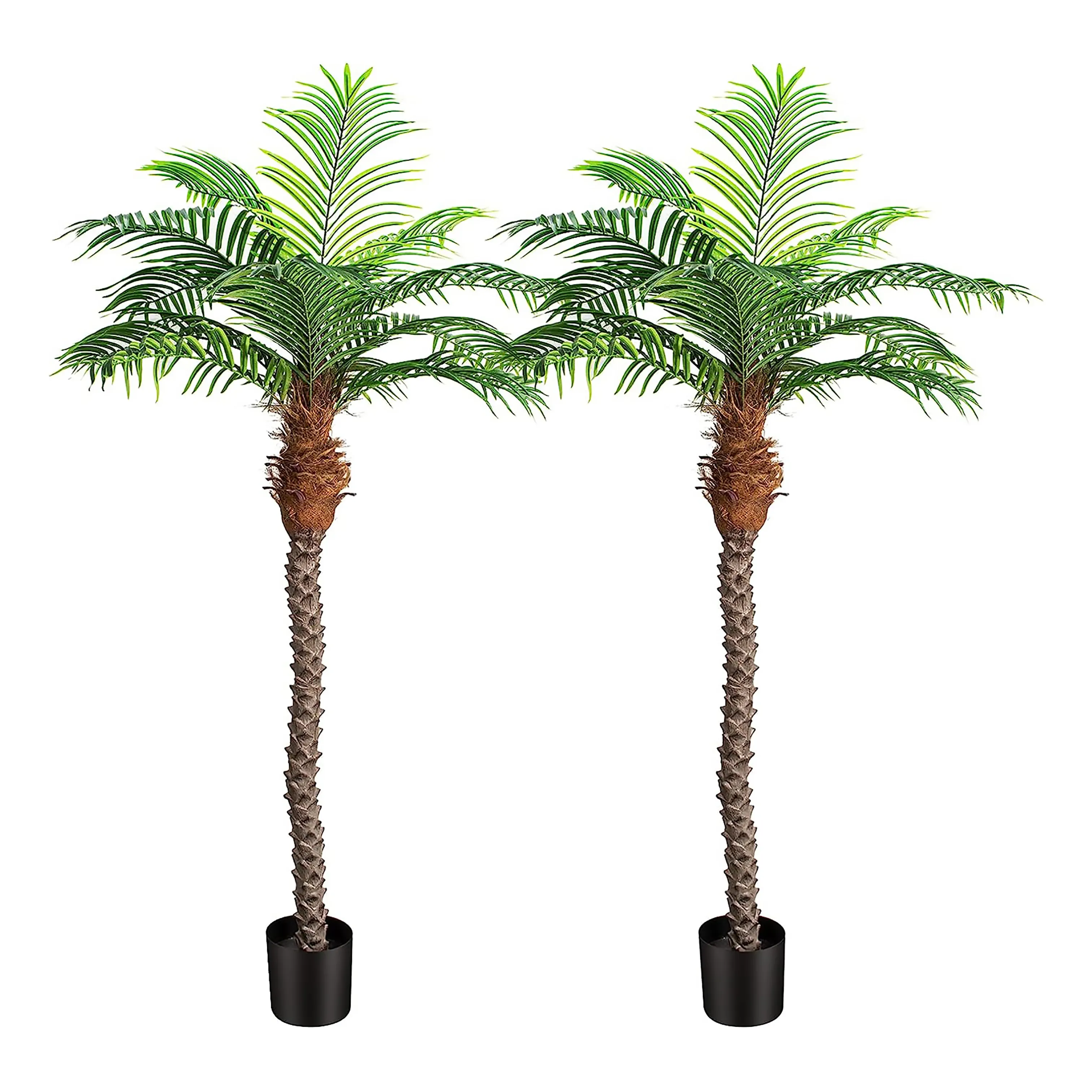 Coqueiro Tropical Artificial Extra Alto Falso Árvore 7ft Faux Phoenix Palmeira para Pátio Interior Casa Casa Piscina Decoração Costeira