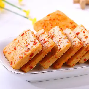 Çin aperatifler önceden paketlenmiş baharatlı aperatifler baharatlı lezzet balık soya peyniri derin deniz balığı tofu