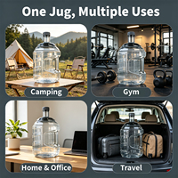 Seau à eau octogonal durable et recyclable de qualité alimentaire pour usage domestique et commercial en gros