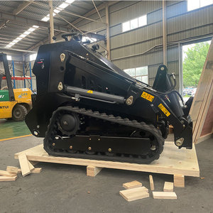 Machinerie de construction T800 Mini-chargeuse sur chenilles avec fourches et <span class=keywords><strong>grappin</strong></span> hydraulique pour bois - Product Image 2