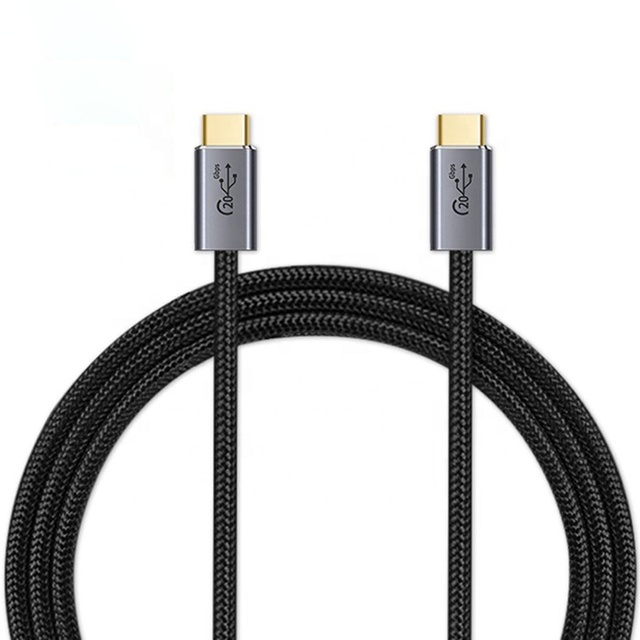 Nylon Braided 8K 60Hz 100W PD 5A 20Gbps USB3.2 Gen2 Type-C to Type-C PD100W Data Transfer Charging Cable 0.5M 1M 1.5M 2M 3M