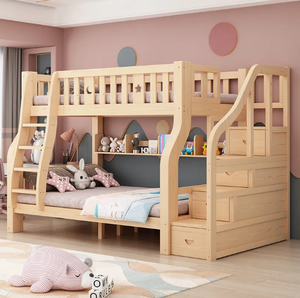 Steel <strong>Double</strong> Wooden <strong>Bunk</strong> <strong>Bed</strong> <strong>Bed</strong> Detachable Metal Frame <strong>Bunk</strong> <strong>Double</strong> Decked <strong>Bed</strong> - Product Image 6