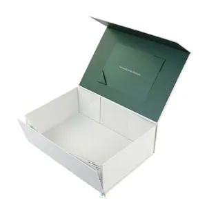 批发中国定制logo纸衣服折叠包装礼品包装盒豪华优雅硬质纸板纸箱