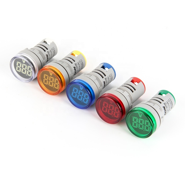 NIN Round Digital Meter Display Voltmeter 220 Volt Meter