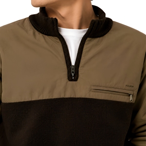 Fournisseur de sweats à col zippé : Sweat à col zippé personnalisé en molleton de coton pour les marques de vêtements américaines, faible MOQ, personnalisation du logo - Product Image 6