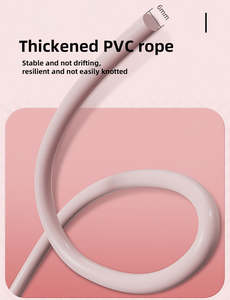 Giá rẻ xách tay 3m PVC có thể điều chỉnh Jump dây thừng bỏ qua Rope Trọng lượng giảm cân jump rope phòng tập thể dục tập thể dục - Product Image 3