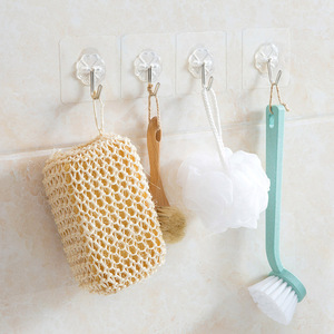 Transparent <b>Adhesive</b> Wall <b>Hook</b> With Flower Base For Kitchen Bathroom Storage - Product Image 4