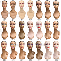 Tête de Mannequin Réaliste pour Présentation de Perruques, Tête de Poupée Féminine Professionnelle pour Maquillage, Présentoir à Perruques, Chapeaux et Bijoux