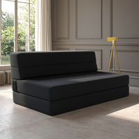 Chaise-lit convertible et extensible, matelas de sol carré en mousse, futon pliable pour salon