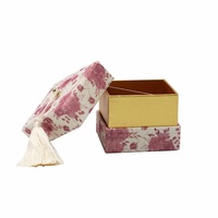 Caja de Joyería de Franela Floral Personalizada en Oferta, Laminación Brillante, Recubrimiento UV, Embalaje de Regalo de Cartón Reciclable Heaven Earth