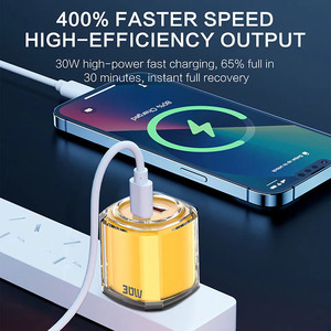 30W PD 3,0 de doble puerto tipo C de <span class=keywords><strong>carga</strong></span> rápida cargador compacto Mini USB C cargador de pared para iPhone 16 15 Series Galaxy <span class=keywords><strong>iPad</strong></span> - Product Image 3