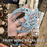 Fairy Wing Fashion Model Metal Dies Cutting per Scrapbooking, Album, Creazione di Cartoline e Artigianato Decorativo - Modello Elfo P052