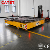 Carro de transferencia de moldes sin rieles de 36 toneladas con operación estable, carro eléctrico plano para manipulación de troqueles pesados en talleres
