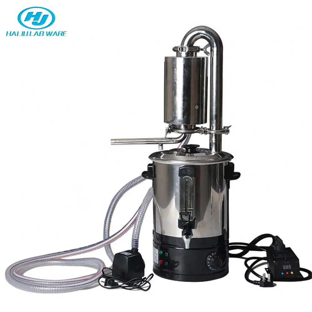 Haiju Lab 10 ~ 55L Lab Gebruik Stoom Destillatie Extractie Essentiële Olie Extractor Machine Kit Voor Extraheren Essentiële