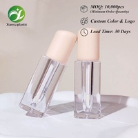 Tubes carrés personnalisés pour gloss à lèvres 5 ml, autres matériaux avec bouchon à vis, conteneur cosmétique vide unique à prix réduit