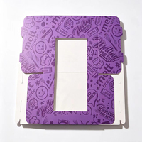 Portable Sushi Cake Folders Box Food Grade Recyclable Paper with Window Embossing Custom Logo Print for Grazing Table