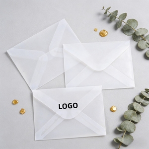 ซองกระดาษใสแบบกำหนดเองขายส่ง ซองกระดาษแก้ว ซองกระดาษเวลลัม ซองใส่การ์ดของขวัญงานแต่งงาน - Product Image 1