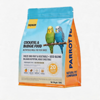 Alimentation pour oiseaux Island Companion : Graines de millet jaune et de tournesol non-OGM pour perruches, pinsons Inca, canaris et oiseaux à peau tigrée, enrichies en vitamines et minéraux.