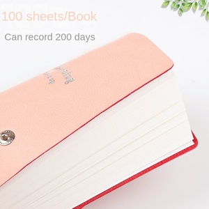 Planificateur quotidien, agenda <span class=keywords><strong>de</strong></span> 100 jours, manuel <span class=keywords><strong>de</strong></span> travail, bloc-notes en cuir A6, feuilles mobiles autocollantes magnétiques, personnalisable, marque YX - Product Image 5