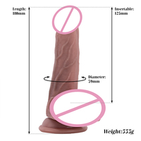 7 pouces énorme chair réaliste gode Texture de peau réaliste Silicone liquide épais avec ventouse puissante jouet sexuel adulte pour Couple