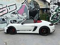 Couvre-aération de garde-boue arrière style GT4 en carbone sec, garnitures de conduits d'air, inserts de calandre 982853241K pour Porsche 718 982 Boxster Cayman 2016-2025