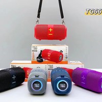 Speaker Wireless Portabel TG667 Grosir Versi BT 5.3 TWS Tahan Air Plastik Olahraga Luar Ruangan USB AUX Kontrol Suara untuk Honor