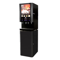 5 Flavors 12 Button Hot and Cold Coffee Machine Automatic One Hot Cocoa Juice Instant Coffee MachineVertical Type