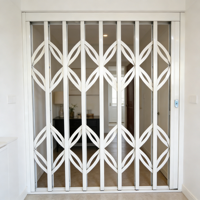 Rejillas Antirrobo Posmodernas para Ventanas, Ventanas Corredizas de Aleación de Aluminio, Cerradura de Acero Inoxidable, Resistentes y Duraderas para Almacenes