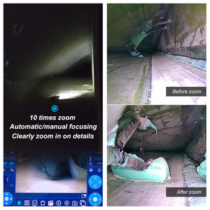 Anti Rollover Super Obstacle 4MGP Cuchillas de turbina eólica Tubería de drenaje de alcantarillado Inspección Crawler Robot Cámara - Product Image 5