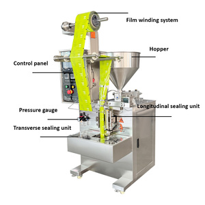 Vertical Roll Film Plastic Machine for Liquid Paste Automatic High-Speed Wrapping Filling Multi-Color for Food Chemical - Product Image 3