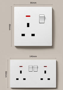 ฝาครอบเต้ารับไฟฟ้าแบบกันไฟ TEP L9 แบบเสาเดี่ยวและเสาคู่ สำหรับงานปรับปรุ<span class=keywords><strong>งบ</strong></span>้านและวัสดุก่อ<span class=keywords><strong>สร้าง</strong></span> - Product Image 4