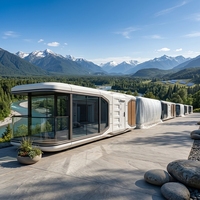 Cabine Capsule Spatiale Économique à Assemblage Rapide, Maison Préfabriquée Mobile, Chambre Touristique Extérieure, Hébergement de Campagne pour Sites Touristiques Scéniques