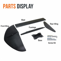 Ensemble d'hydrofoils entièrement en fibre de carbone, aile hydrofoil non motorisée pour planche de SUP et de kitesurf, logo personnalisé disponible, hydrofoil pour sports nautiques