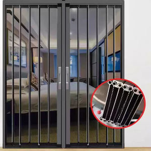 Schermo retrattile porta Anti-zanzara cane in acciaio inox schermo invisibile in lega di alluminio maglia piatta porta scorrevole - Product Image 6