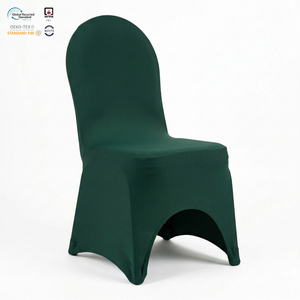Funda de Silla Elástica de Spandex Color Borgoña, Ajustable, para Decoración de Banquetes y Fiestas, Ecológica, Reutilizable y Lavable a Máquina - Product Image 1