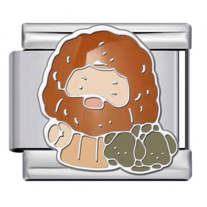 <span class=keywords><strong>Bracelet</strong></span> à breloques italien en acier inoxydable 9 mm, motif personnage de dessin animé <span class=keywords><strong>Daniel</strong></span> Radcliffe, idéal pour la création de bijoux DIY - Product Image 3