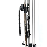 Système de poulie murale haute/basse pour entraînement complet du corps, traction latérale, expansion pectorale pour la pratique des triceps - Métal fer forgé pour la maison