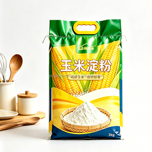 Bolsa <span class=keywords><strong>de</strong></span> Plástico Tejida <span class=keywords><strong>de</strong></span> PP, Resistente, para Harina, Maíz, Granos, <span class=keywords><strong>Cereales</strong></span>, con Diseño Antiderrames, Impresión <span class=keywords><strong>a</strong></span> Color, Grado Alimenticio, 25 kg, Personalizable - Product Image 6