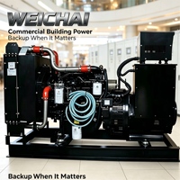 Générateur diesel Weichai efficace 30 kW 50 kW 100 kW 150 kW 200 kW à châssis ouvert triphasé pour usage industriel