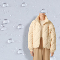 Veste légère anti-UV en tissu microfibre polyester 20D à 4 grilles pour usage extérieur, résistante à l'eau et respirante