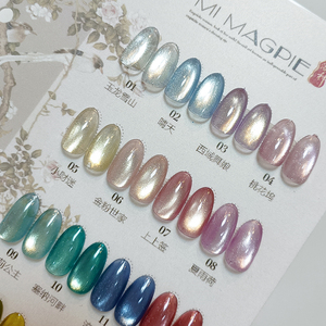 AILANUO Chrome <b>Cat</b> Eye Gel polish 16 Colors non wipe cateye <b>top</b> coat gel polish set tpo/hema free OEM ODM hot supplier - Product Image 4