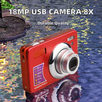 Laris kamera foto Digital portabel USB 18Mp kamera Zoom optik kecil profesional Sensor CMOS elemen ramah anggaran
