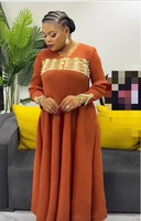 Robe plissée Miyake de grande taille pour dames, tenue décontractée et dorée de couleur unie