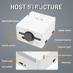 Zorin 2027 AT-CM-046 Strong 211 With SH37LN 45000rpm Table Lamp For Nails Drill Strong Jewelry Making <strong>Equipment</strong> - Product Image 4