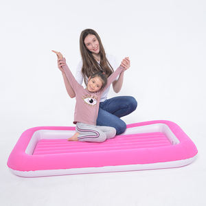 Cama de camping unisex para niños y jóvenes, colchón de aire inflable rosa para niños - Product Image 5