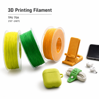 Filament d'impression 3D TPU Premium 75A 215 ° -230 ° Filament souple C pour bracelets de montres connectées et appareils portables