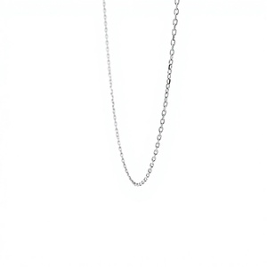 Chaînes de cou minimalistes en platine raffinée Pt950 LONGJIA avec maillons plats polis, réglables, unisexes, cadeau en platine, à porter au quotidien, 2,57 g - Product Image 4