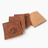 Estampage à chaud de haute qualité Logo de nom personnalisé en relief étiquettes en cuir véritable patchs pour jeans et sacs